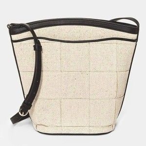 NWOT Crossbody Canvas Bucket Bag Purse | A New Day